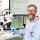 Researcher in lab