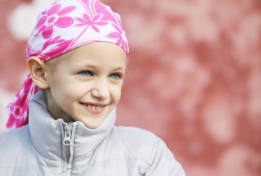 Girl with cancer