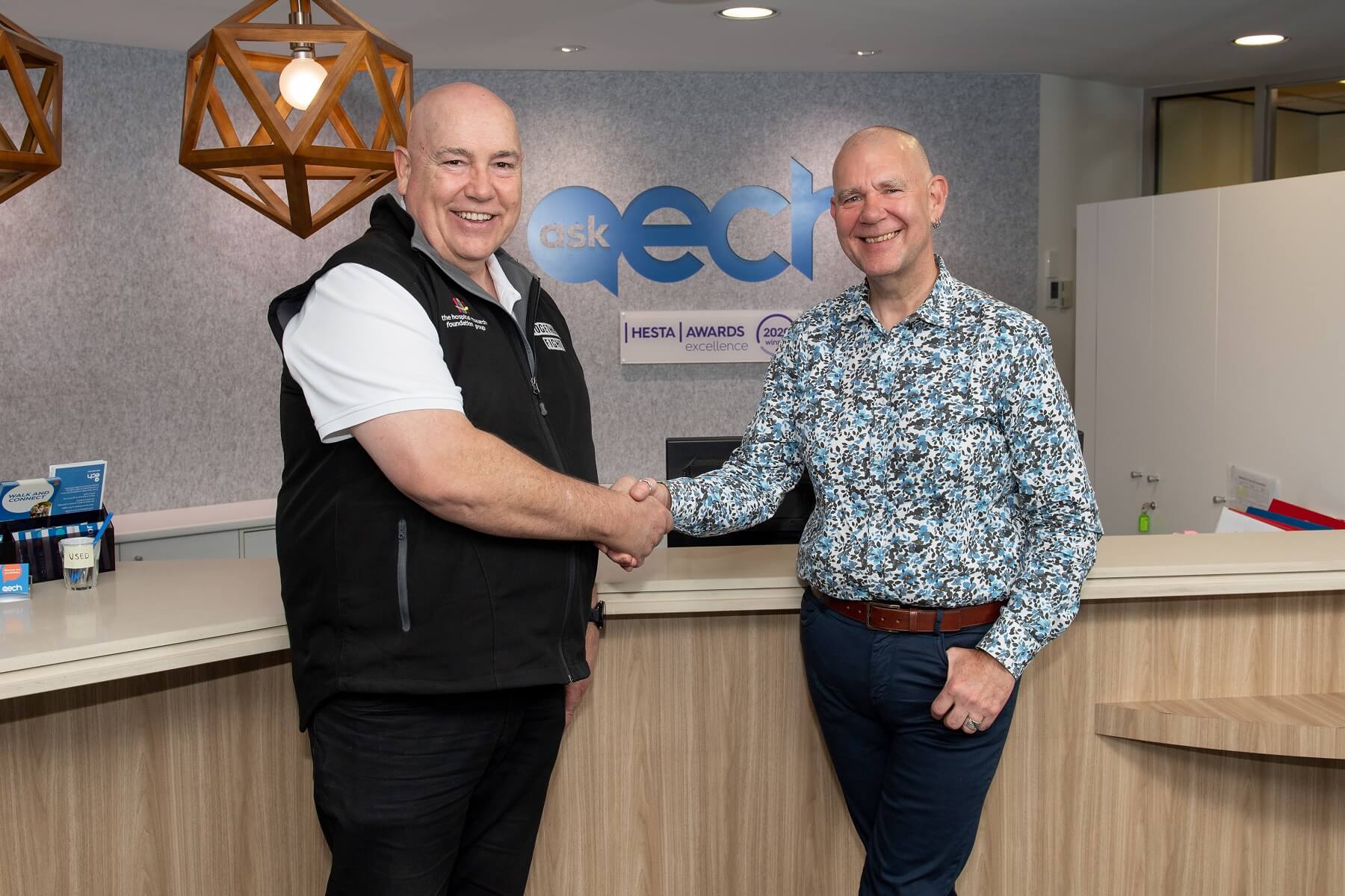 Two men shaking hands