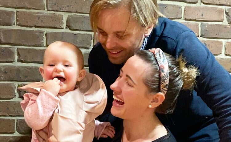 Baby and family