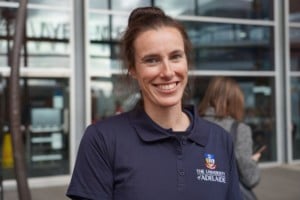Dr Anne-Lise Chaber from the University of Adelaide’s School of Animal and Veterinary Sciences, smiles at camera.