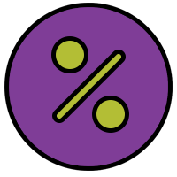 GIft in Will Percentage icon