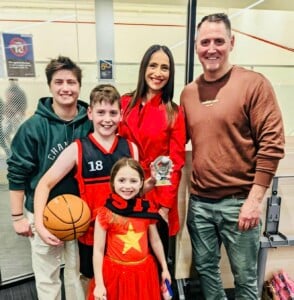 Leah Baylis and her family