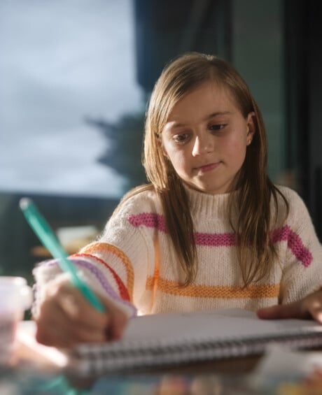 Edwina writing in her book