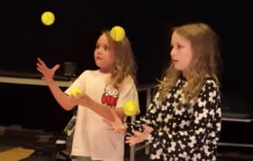 Autism Study Bunny and Kitty Juggling