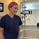 Dr Fiona Taverner and a tiny patient RESIZED